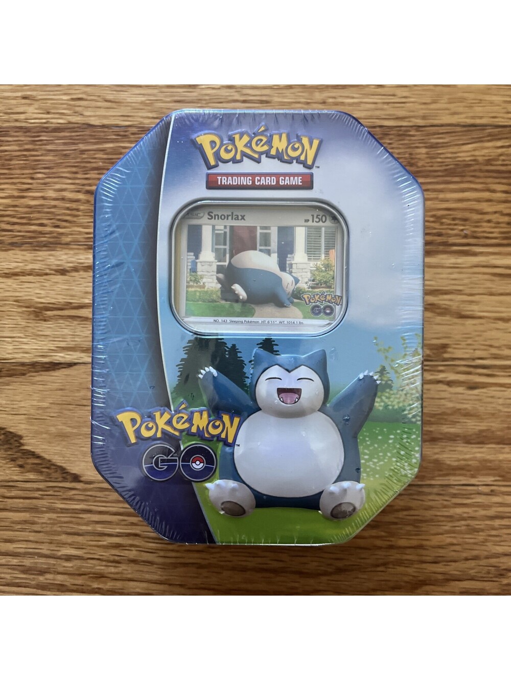 Pokemon GO 2022 Collectible Sealed Tin - SNORLAX (4 Packs, 2 Foils & Stickers)